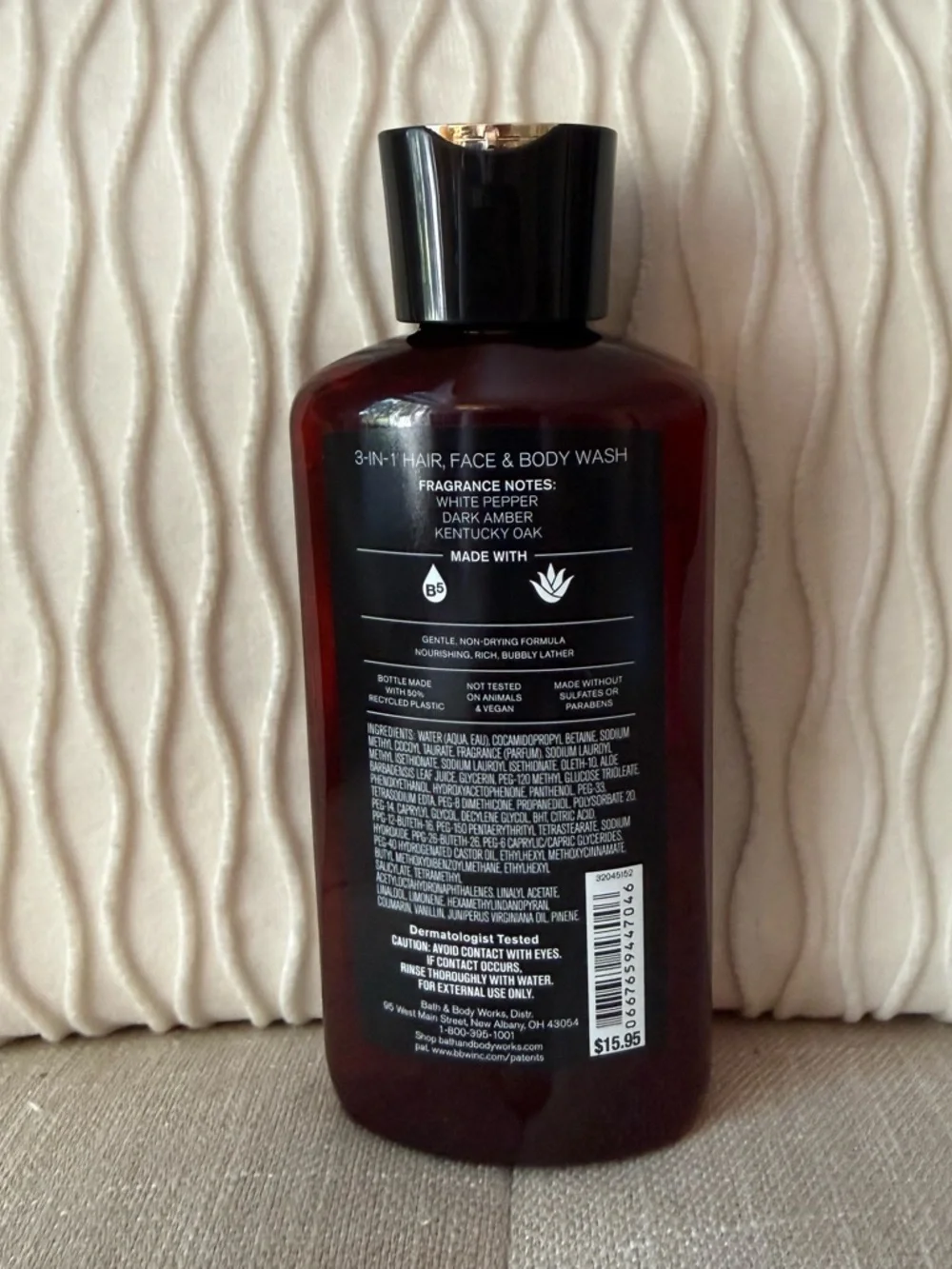 Bath & Body Works The Men's Shop Bourbon 3-in-1 Hair, Face & Body Wash